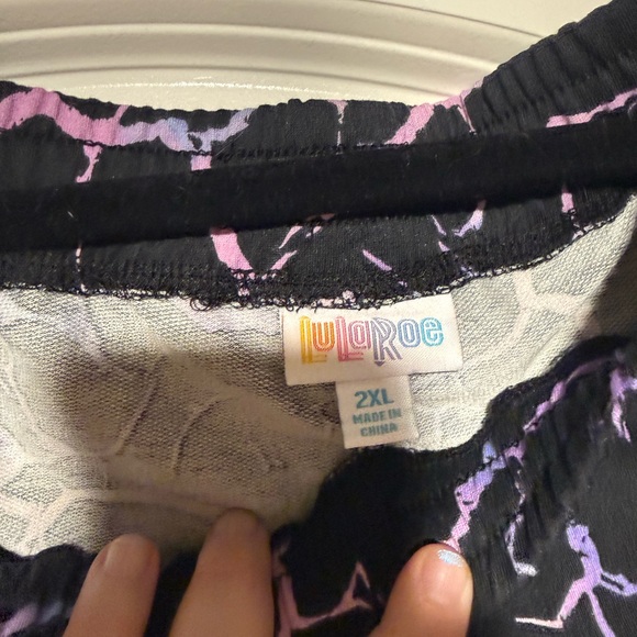 Black Joggers with Pastel Lightning Print - Picture 2 of 2